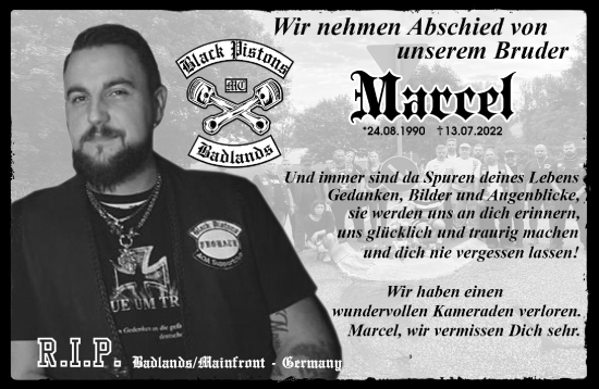 Traueranzeige von Marcel  von Mittelhessen-Bote