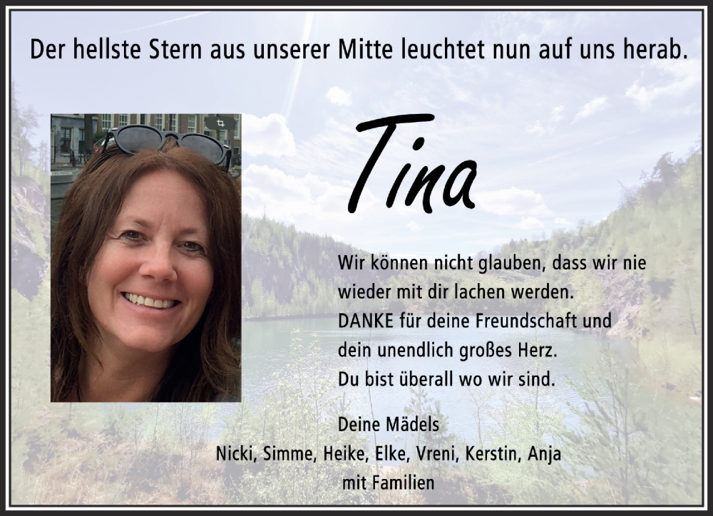  Traueranzeige für Bettina Sinsel vom 25.05.2024 aus Mittelhessen-Bote