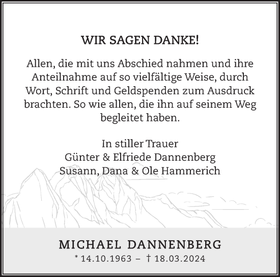 Traueranzeige von Michael Dannenberg von Gelnhäuser Neue Zeitung