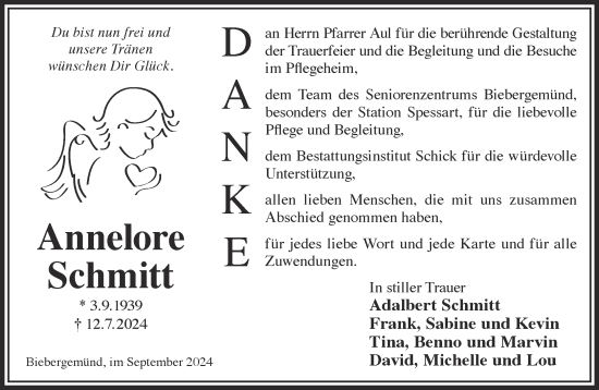 Traueranzeige von Adalbert Schmitt von Gelnhäuser Neue Zeitung