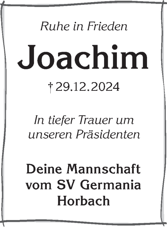 Traueranzeige von Joachim Heldt von Gelnhäuser Neue Zeitung