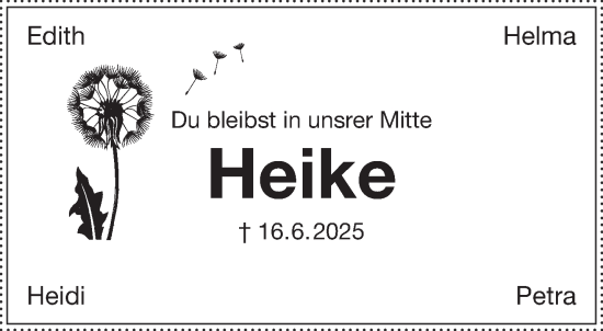 Traueranzeige von Heike Nürnberger von Gelnhäuser Neue Zeitung