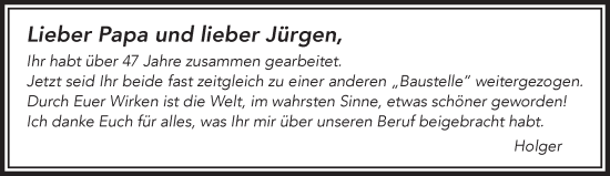 Traueranzeige von Papa und Jürgen  von Gelnhäuser Neue Zeitung